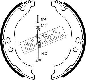 Fri.Tech. 1034.118K - Bremžu loku kompl., Stāvbremze www.autospares.lv