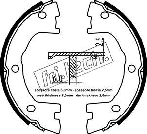 Fri.Tech. 1034.120 - Bremžu loku kompl., Stāvbremze www.autospares.lv