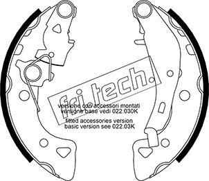 Fri.Tech. 1022.034Y - Bremžu loku komplekts www.autospares.lv