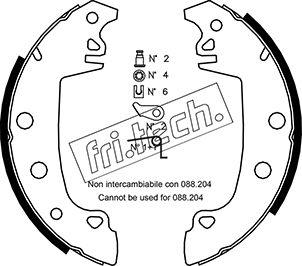 Fri.Tech. 1079.187K - Bremžu loku komplekts www.autospares.lv