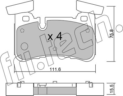 Fri.Tech. 1199.0 - Bremžu uzliku kompl., Disku bremzes www.autospares.lv