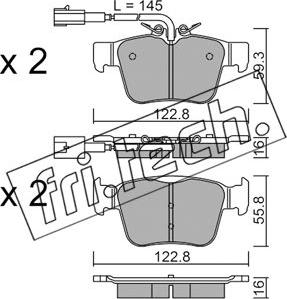 Fri.Tech. 1101.0 - Bremžu uzliku kompl., Disku bremzes www.autospares.lv