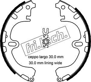 Fri.Tech. 1115.303 - Brake Shoe Set www.autospares.lv