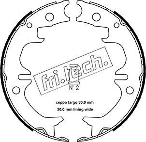 Fri.Tech. 1115.314 - Bremžu loku kompl., Stāvbremze www.autospares.lv