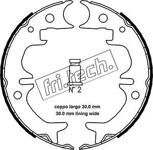 Fri.Tech. 1115.316 - Bremžu loku kompl., Stāvbremze www.autospares.lv