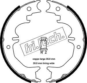 Fri.Tech. 1115.313 - Bremžu loku kompl., Stāvbremze www.autospares.lv