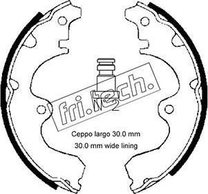 Fri.Tech. 1115.295 - Bremžu loku komplekts www.autospares.lv