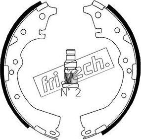 Fri.Tech. 1115.269 - Brake Shoe Set www.autospares.lv