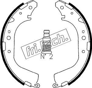 Fri.Tech. 1115.268 - Bremžu loku komplekts www.autospares.lv