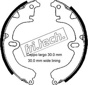 Fri.Tech. 1115.274 - Bremžu loku komplekts www.autospares.lv