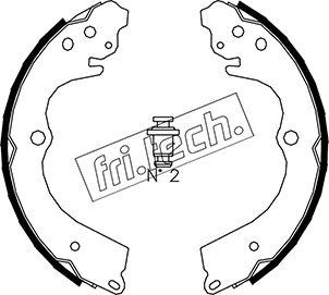 Fri.Tech. 1110.334 - Brake Shoe Set www.autospares.lv