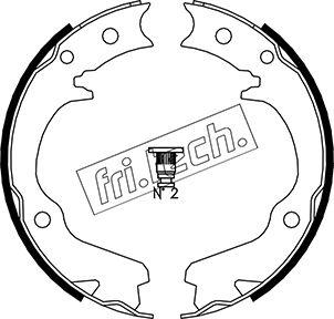 Fri.Tech. 1110.336 - Brake Shoe Set, parking brake www.autospares.lv