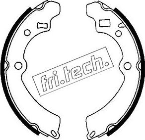 Fri.Tech. 1111.232 - Bremžu loku komplekts www.autospares.lv