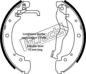 Fri.Tech. 1124.285 - Bremžu loku komplekts autospares.lv