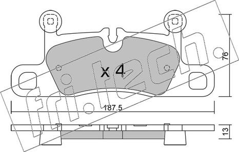 Fri.Tech. 1315.0 - Bremžu uzliku kompl., Disku bremzes www.autospares.lv