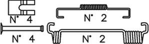 Fri.Tech. 1388 - Piederumu komplekts, Bremžu loki www.autospares.lv