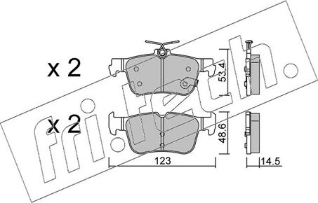 Fri.Tech. 1332.0 - Bremžu uzliku kompl., Disku bremzes www.autospares.lv