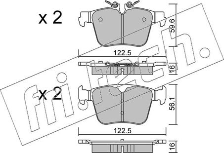 Fri.Tech. 1329.0 - Bremžu uzliku kompl., Disku bremzes www.autospares.lv