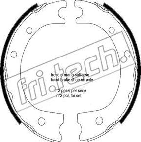 Fri.Tech. 1253.704 - Bremžu loku kompl., Stāvbremze www.autospares.lv