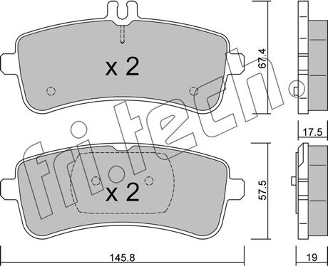 Fri.Tech. 1200.0 - Bremžu uzliku kompl., Disku bremzes autospares.lv