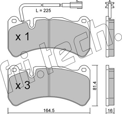 Fri.Tech. 1201.0 - Bremžu uzliku kompl., Disku bremzes www.autospares.lv