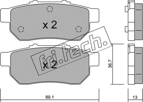 Fri.Tech. 179.0 - Bremžu uzliku kompl., Disku bremzes www.autospares.lv