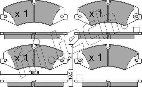 Fri.Tech. 853.6 - Bremžu uzliku kompl., Disku bremzes www.autospares.lv