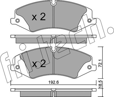 Fri.Tech. 853.0 - Bremžu uzliku kompl., Disku bremzes www.autospares.lv