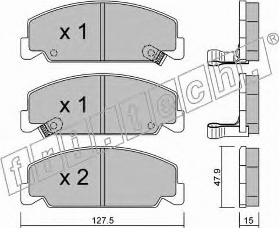 Fri.Tech. 3920 - Bremžu uzliku kompl., Disku bremzes autospares.lv