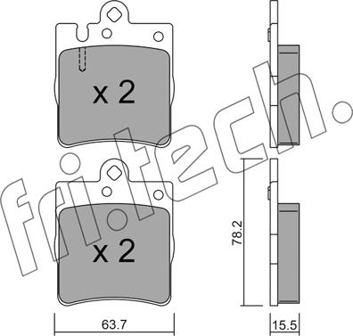 Fri.Tech. 353.0 - Bremžu uzliku kompl., Disku bremzes www.autospares.lv