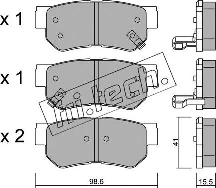 Fri.Tech. 374.0 - Bremžu uzliku kompl., Disku bremzes autospares.lv