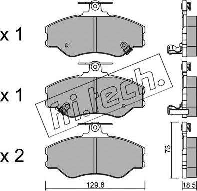 Fri.Tech. 375.0 - Bremžu uzliku kompl., Disku bremzes www.autospares.lv