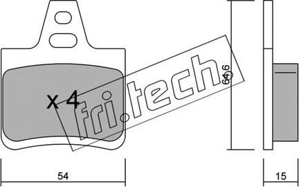 Fri.Tech. 294.0 - Bremžu uzliku kompl., Disku bremzes www.autospares.lv