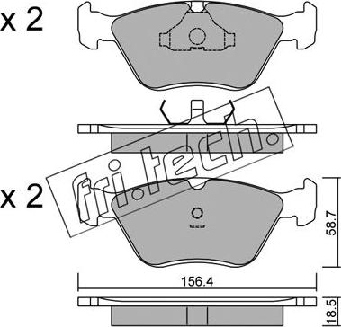 Fri.Tech. 214.0 - Bremžu uzliku kompl., Disku bremzes www.autospares.lv