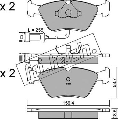 Fri.Tech. 214.1 - Bremžu uzliku kompl., Disku bremzes www.autospares.lv