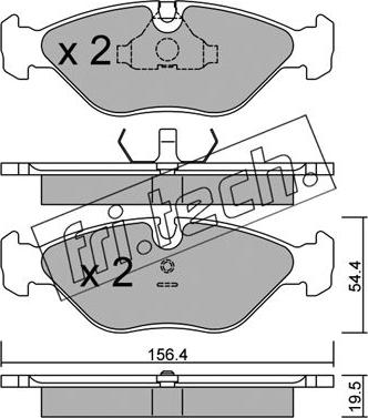 Fri.Tech. 218.0 - Bremžu uzliku kompl., Disku bremzes www.autospares.lv