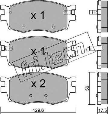 Fri.Tech. 740.0 - Bremžu uzliku kompl., Disku bremzes www.autospares.lv