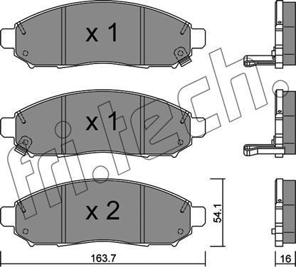 Fri.Tech. 759.1 - Bremžu uzliku kompl., Disku bremzes www.autospares.lv