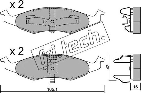 Fri.Tech. 729.0 - Bremžu uzliku kompl., Disku bremzes www.autospares.lv