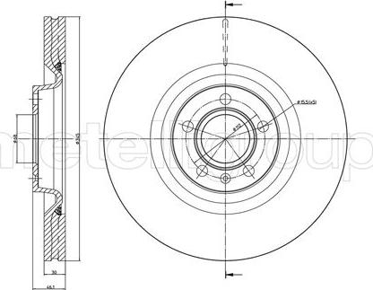 Fri.Tech. BD0993 - Тормозной диск www.autospares.lv