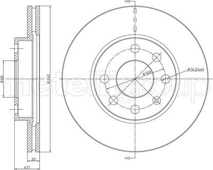 Fri.Tech. BD0953 - Тормозной диск www.autospares.lv