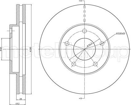 Fri.Tech. BD0915 - Bremžu diski www.autospares.lv