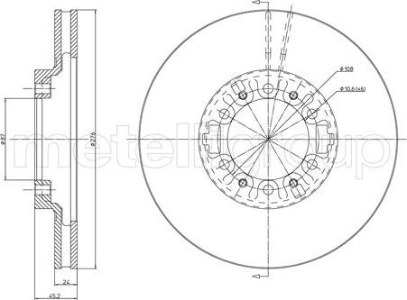 Fri.Tech. BD0917 - Bremžu diski www.autospares.lv