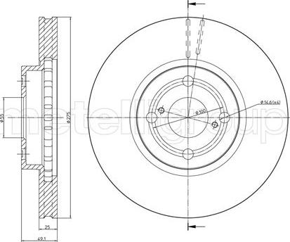 Fri.Tech. BD0933 - Bremžu diski www.autospares.lv