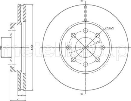 Fri.Tech. BD0459 - Тормозной диск www.autospares.lv