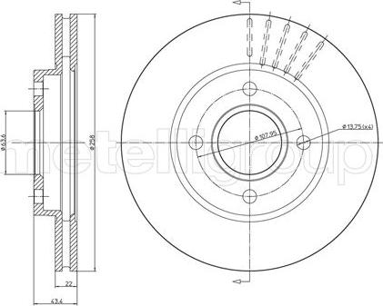 Fri.Tech. BD0460 - Bremžu diski autospares.lv