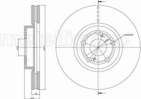 Fri.Tech. BD0461 - Bremžu diski www.autospares.lv