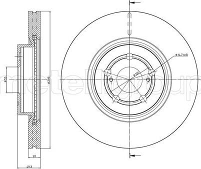 Fri.Tech. BD0463 - Bremžu diski www.autospares.lv