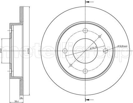 Fri.Tech. BD0418 - Bremžu diski www.autospares.lv