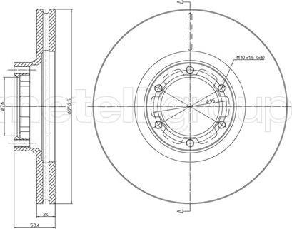 Fri.Tech. BD0486 - Brake Disc www.autospares.lv